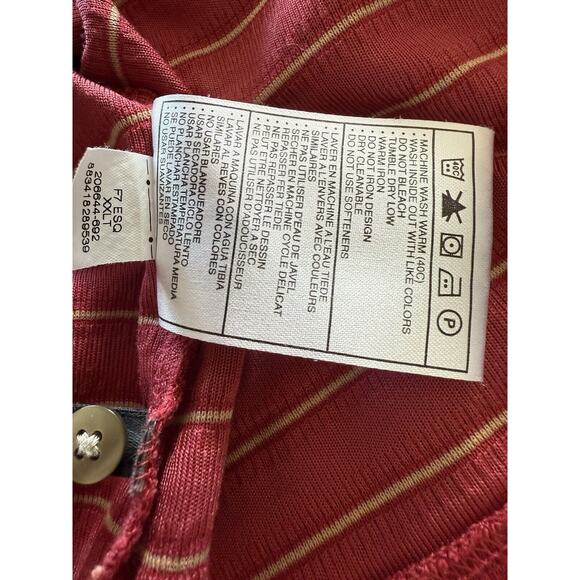 Tiger Woods Collection‎ Nike Shirt Golf Red Collar  XXLT - Picture 10 of 12